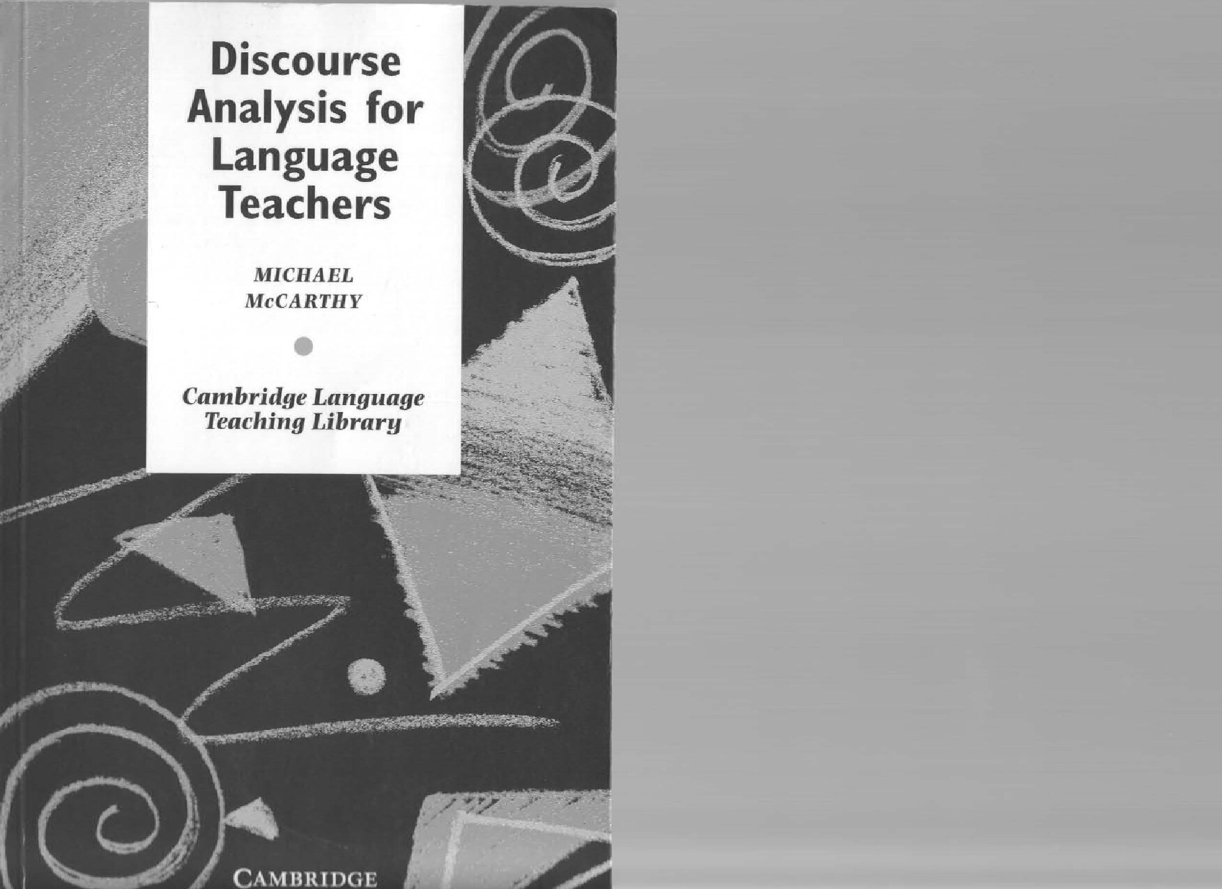 'Discourse Analysis for Language Teachers' - McCarthy Michael