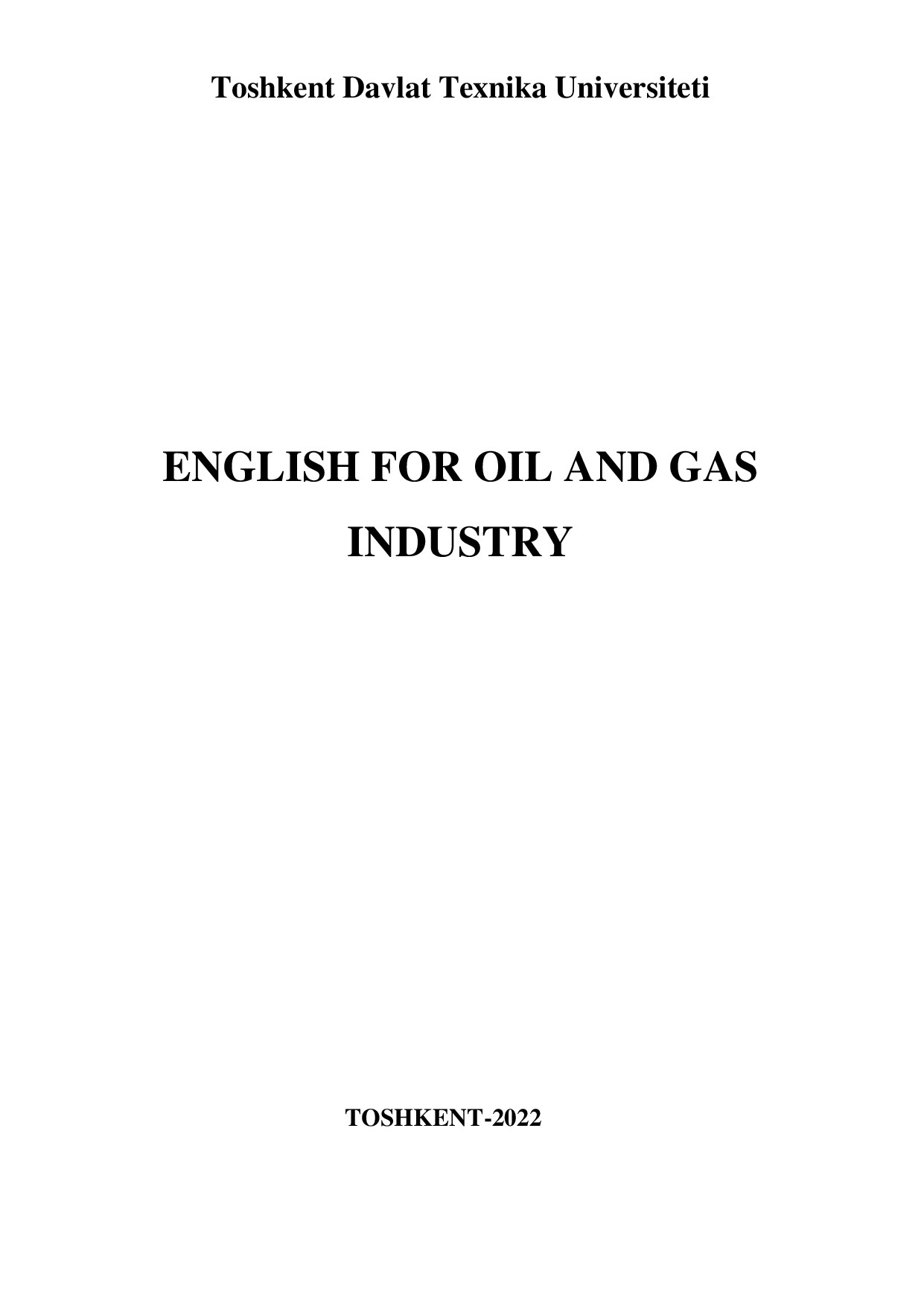 English for oil and gas industry