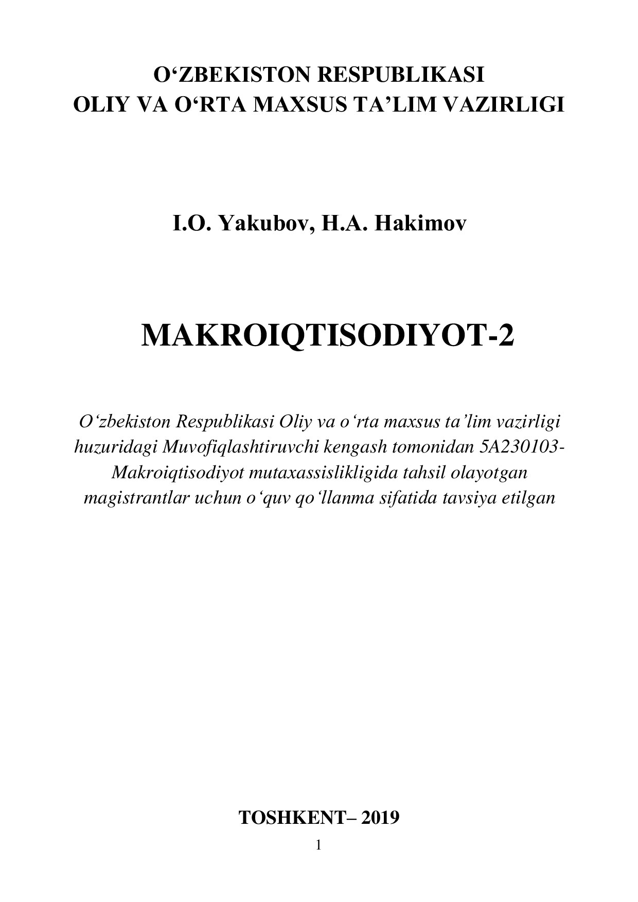 Makroiqtisodiyot 2