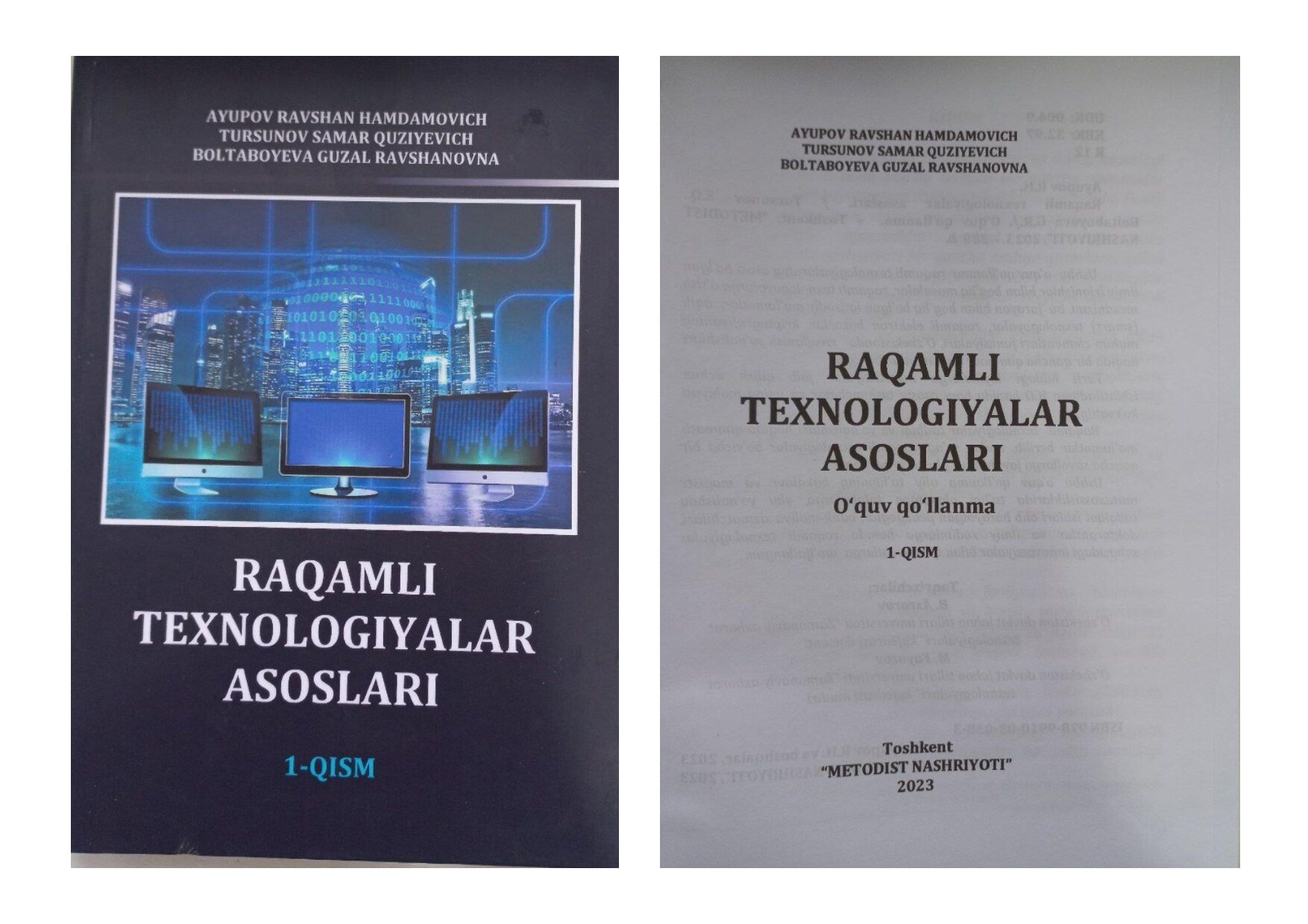 R.Ayupov. Raqamli texnologiyalar asoslari(1-qism)