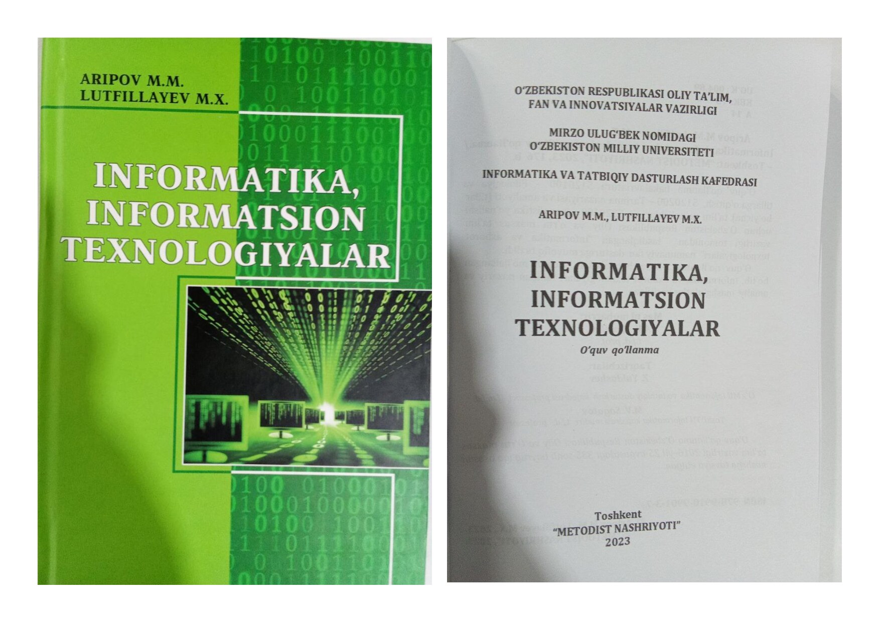 M.M.Aripov. Informatika, informatsion texnologiyalar