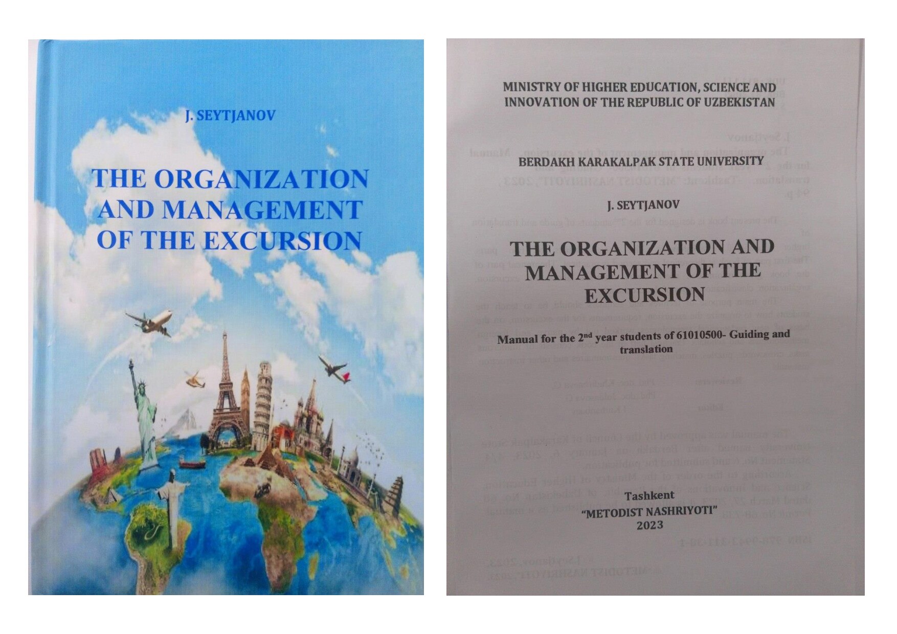 j.Seytjanov. The organizatsion and maagemet of the excursion