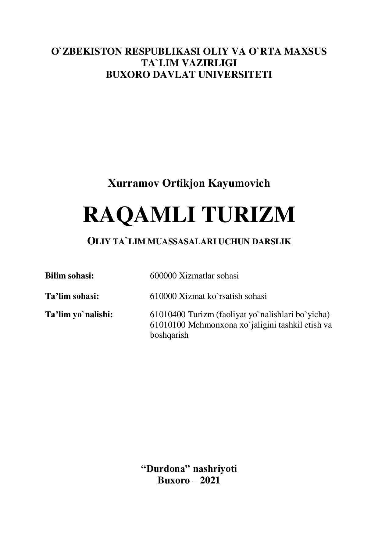 Raqamli turizm