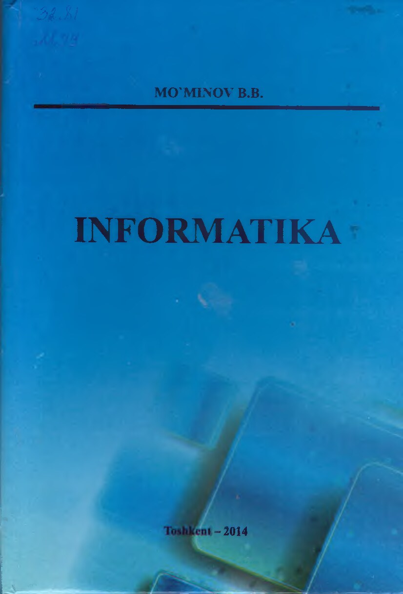 Informatika Mominov B.B 2014