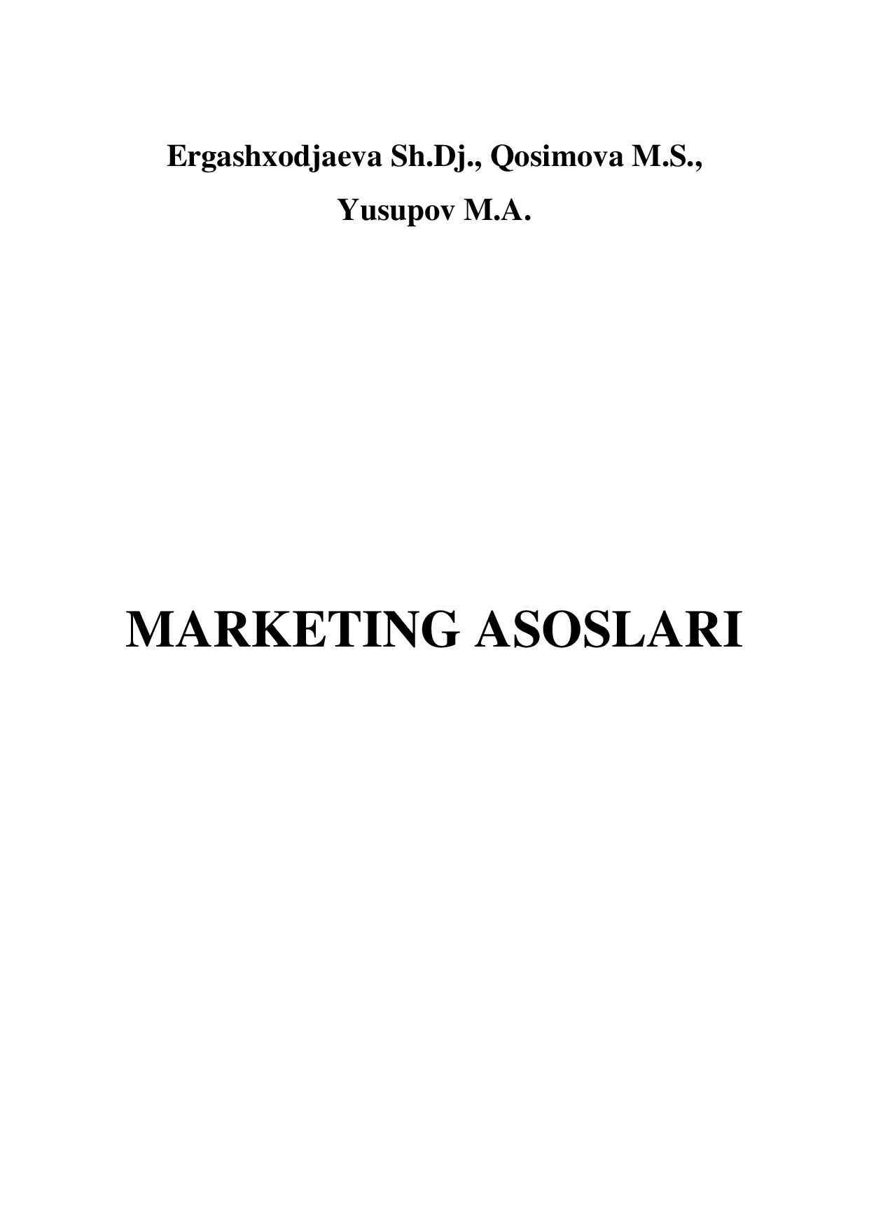 Marketing asoslari.-2017