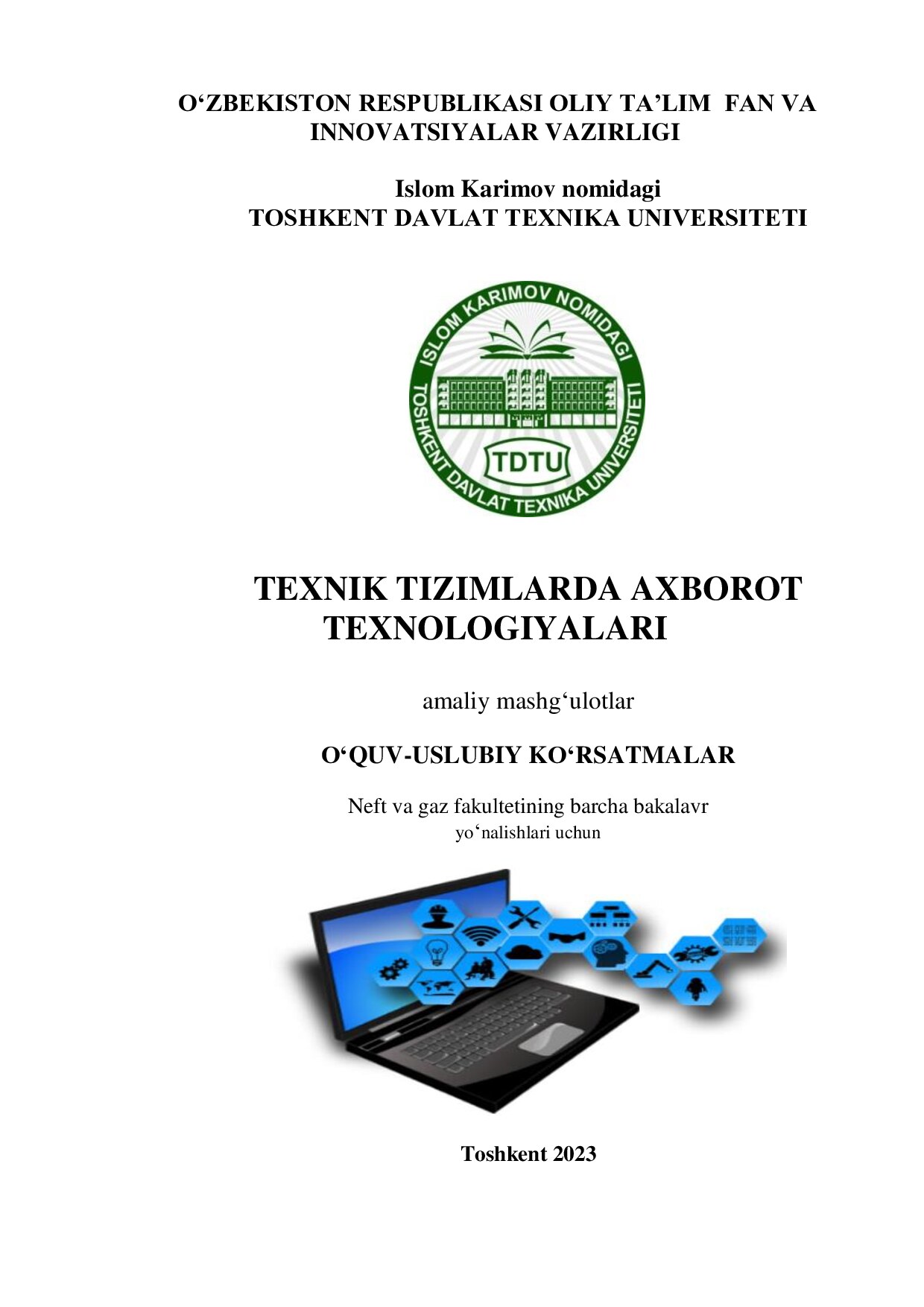 Texnik tizimlarda axborot texnologiyalar