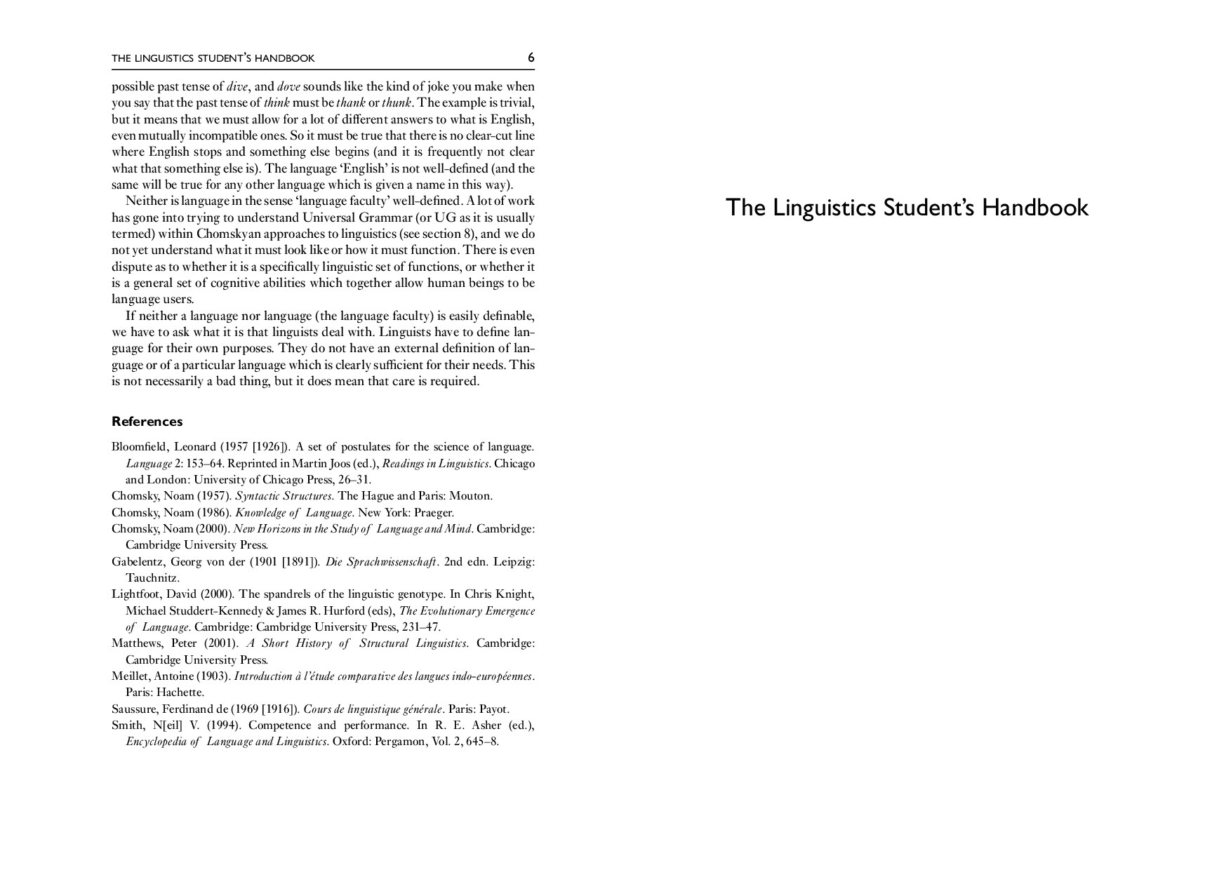 The linguistics student handbook ПЕЧАТЬ