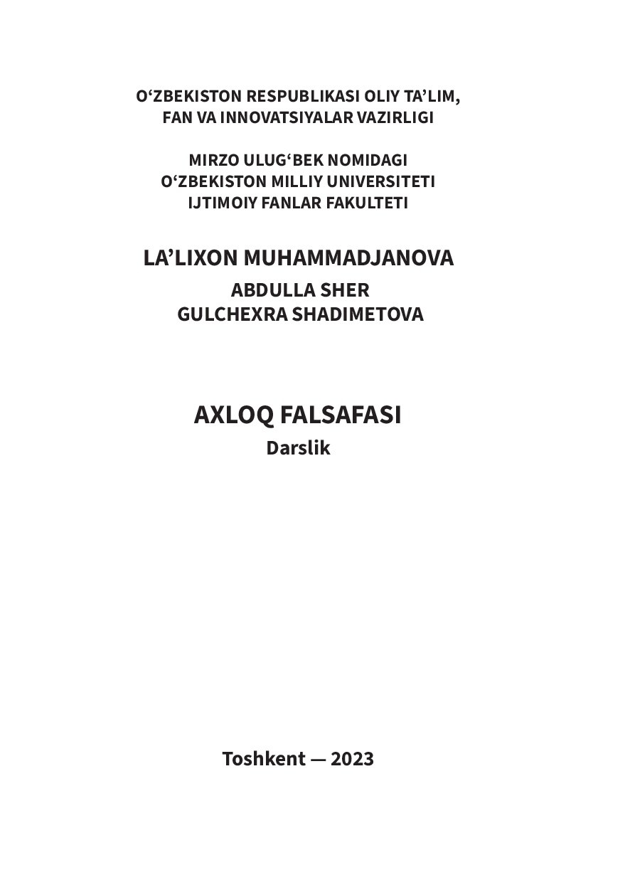 Axloq falsafasi