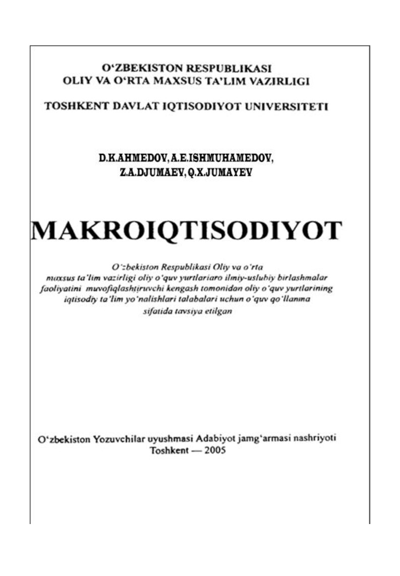 Makroiqtisodiyot