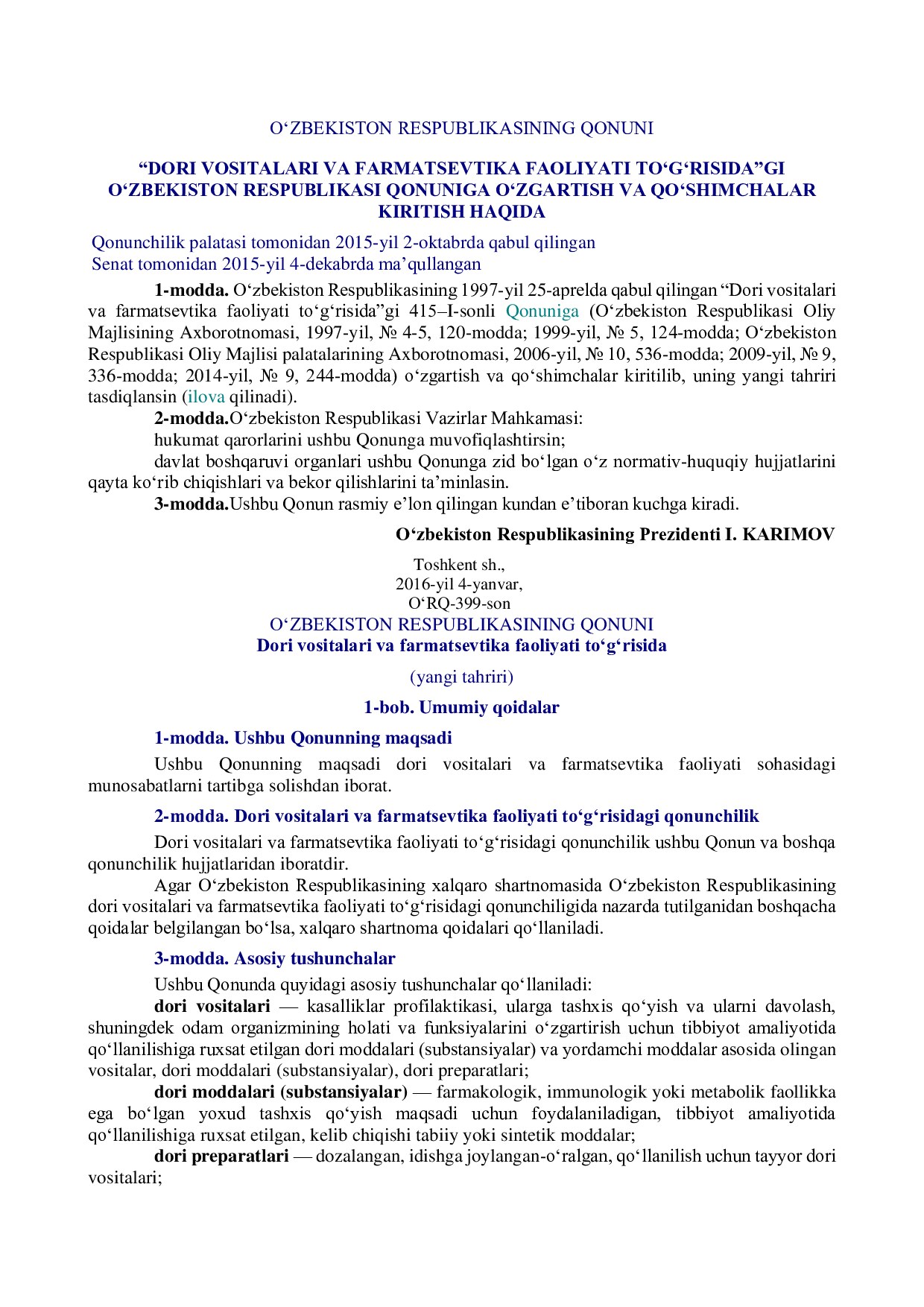 O‘RQ-399 04.01.2016