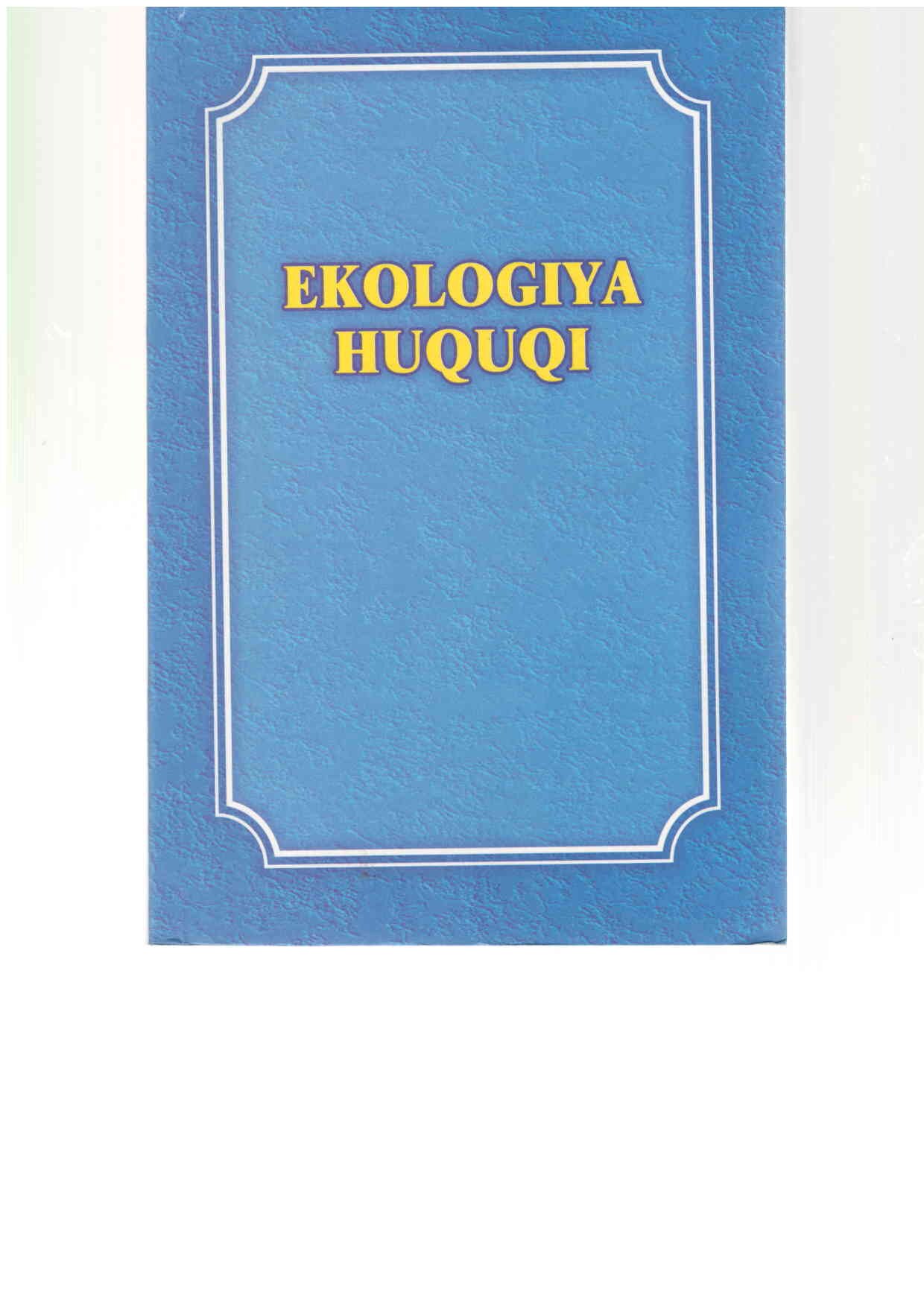 Ekologiya huquqi