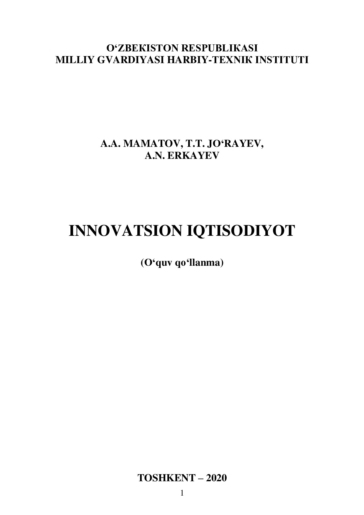 innov.iqtisod
