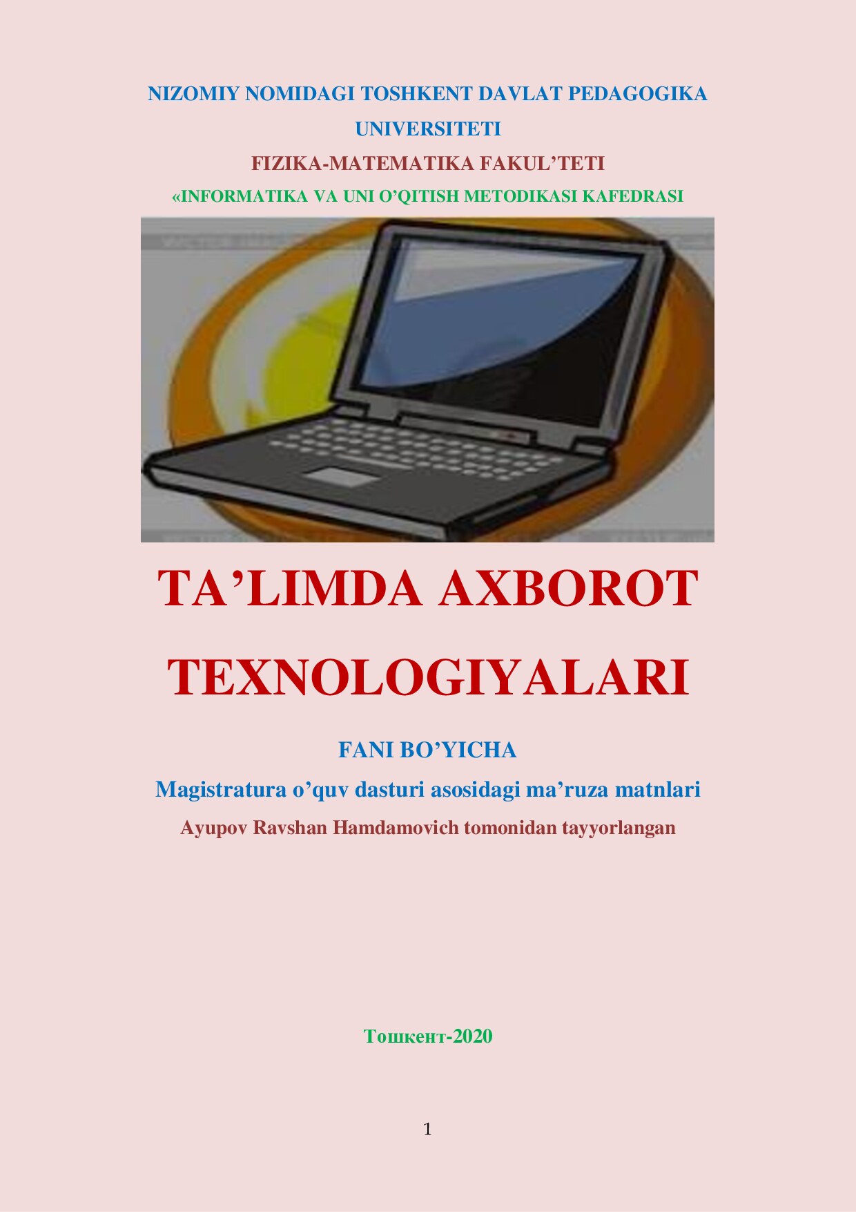 talimda axborot texnologiyalari