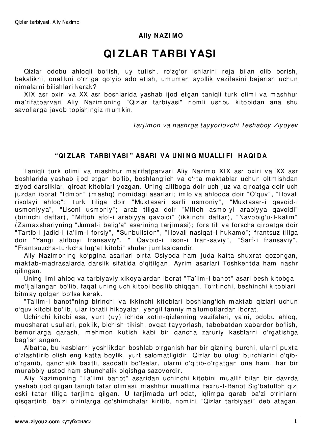 Microsoft Word - qizlar_tarbiyasi_ziyouz_com.doc