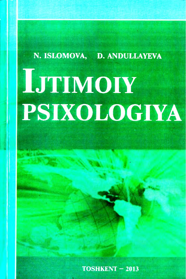 Ijtimoiy psixologiya. Islomova N, Andullaeva D (2)