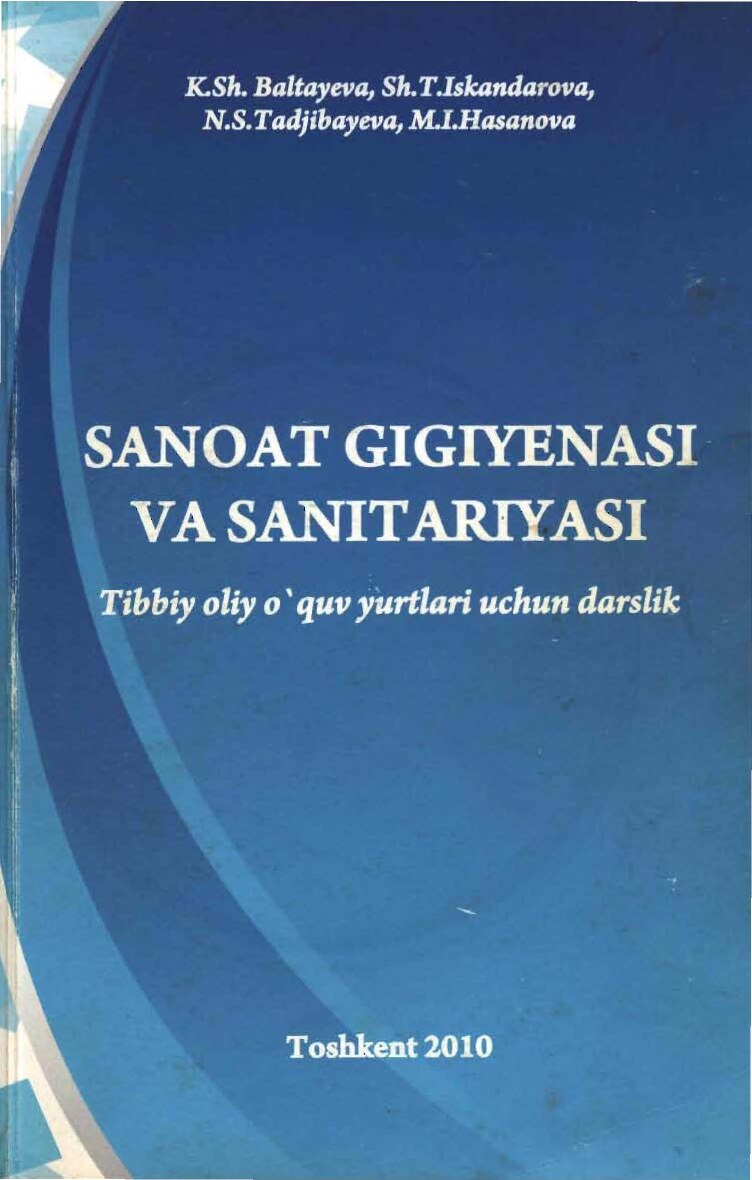 Sanoat gigiyenasi va sanitariyasi 2010