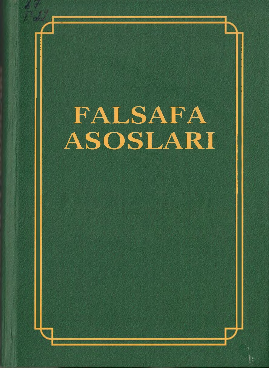 Falsafa asoslari. Q_Nazarov. 2018