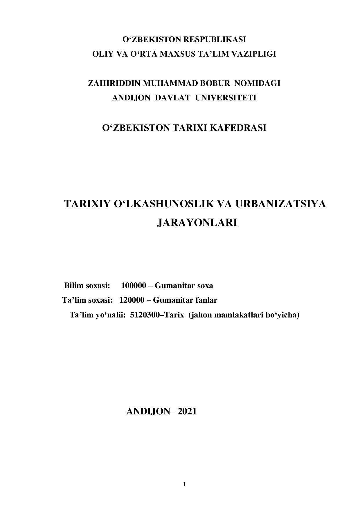 Tarixiy o'lkashunoslik