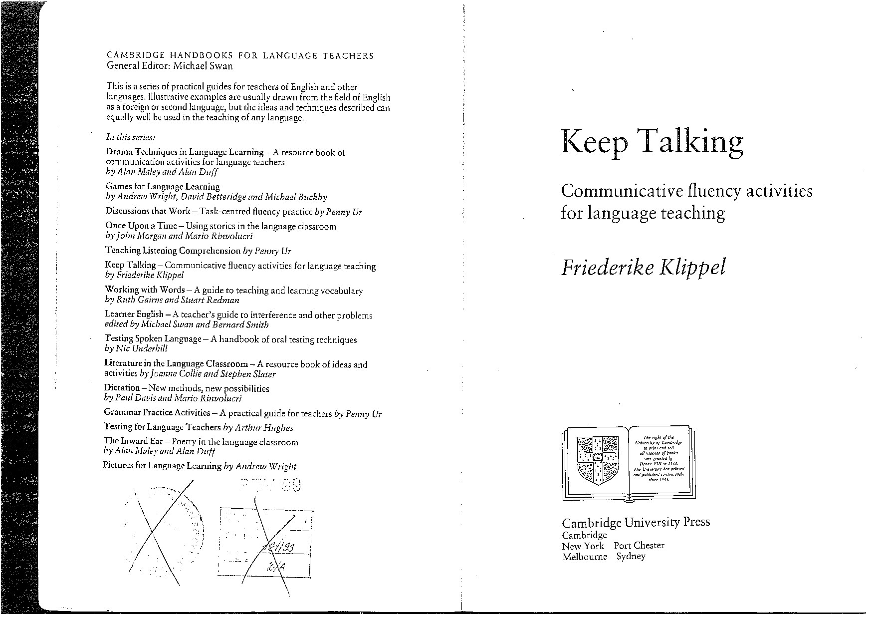 Friederike Klippel-Keep Talking