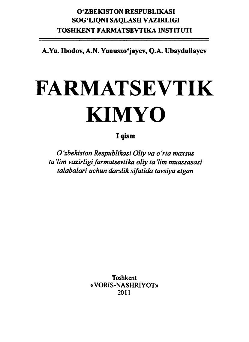 Farmatsevtik kimyo1