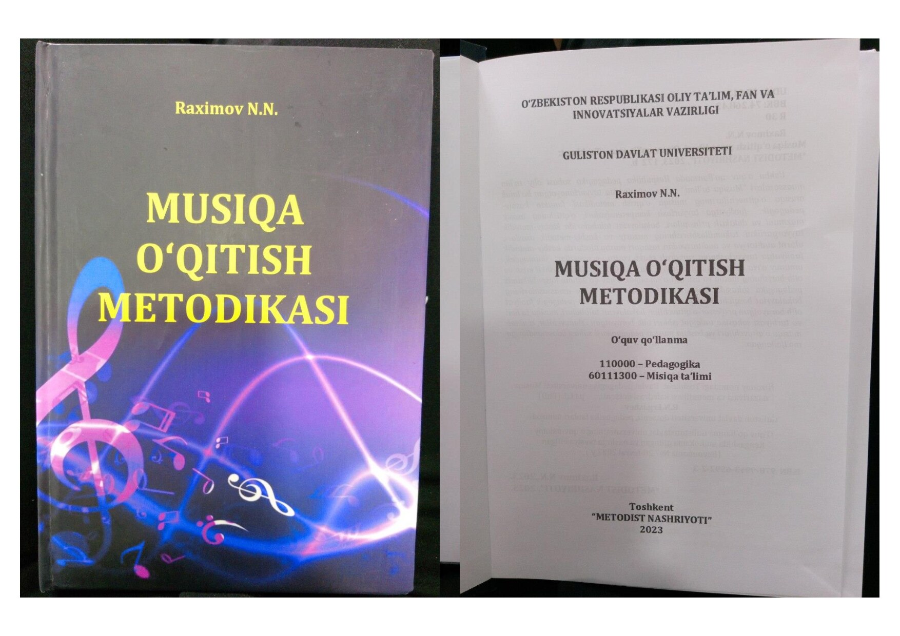 N.N.Raximov.Musiqa o'qitish metodikasi