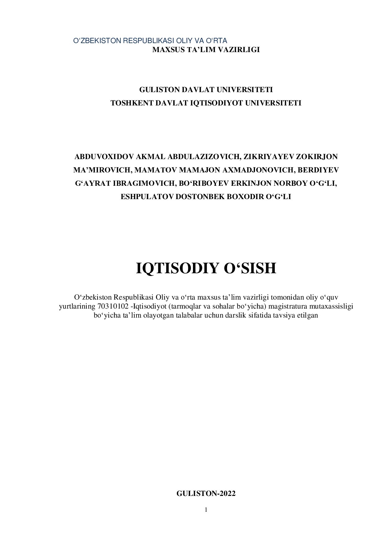 Iqtisodiy o'sish