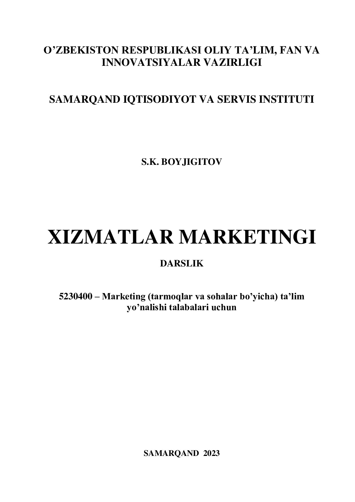 Xizmatlar marketingi