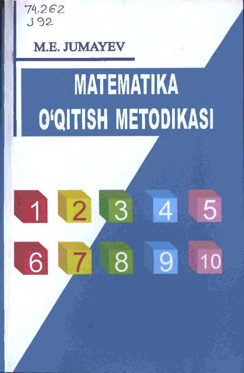 Matematika  o'qitish  metodikasi