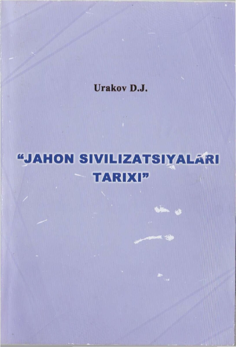 JAHON SIVILIZATSIYASI TARIXI