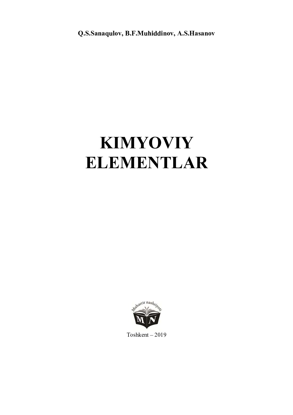 Kimyoviy elementlar