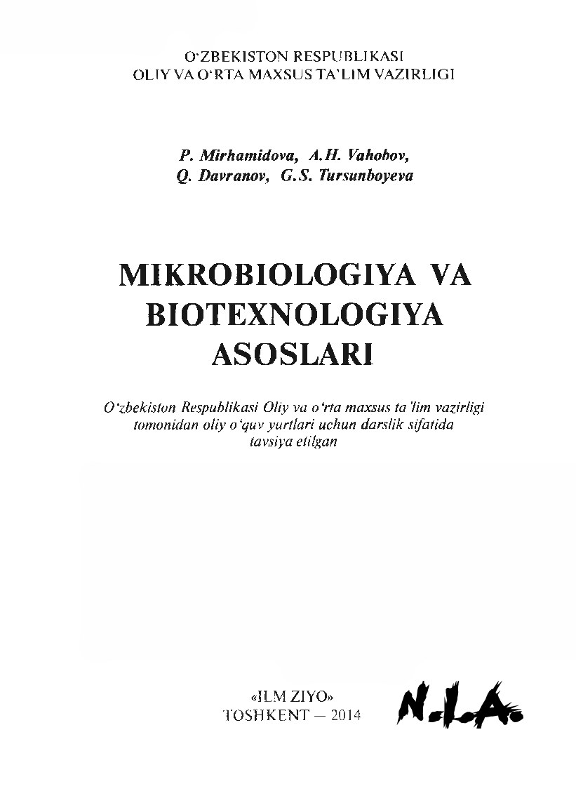 Mikrobiologiya va biotexnologiya asoslari