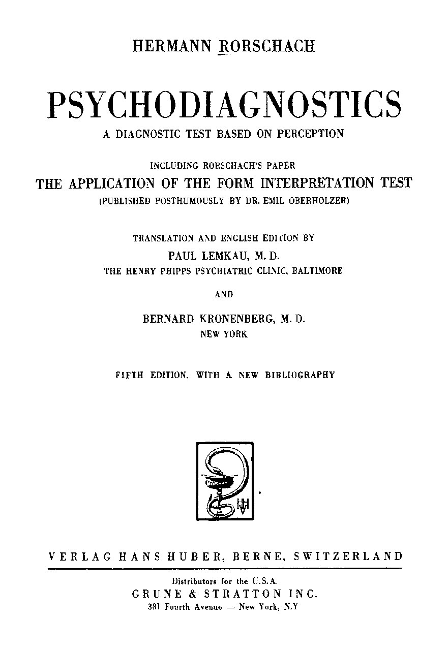 Herman-Rorschsch-Psychodiagnostics