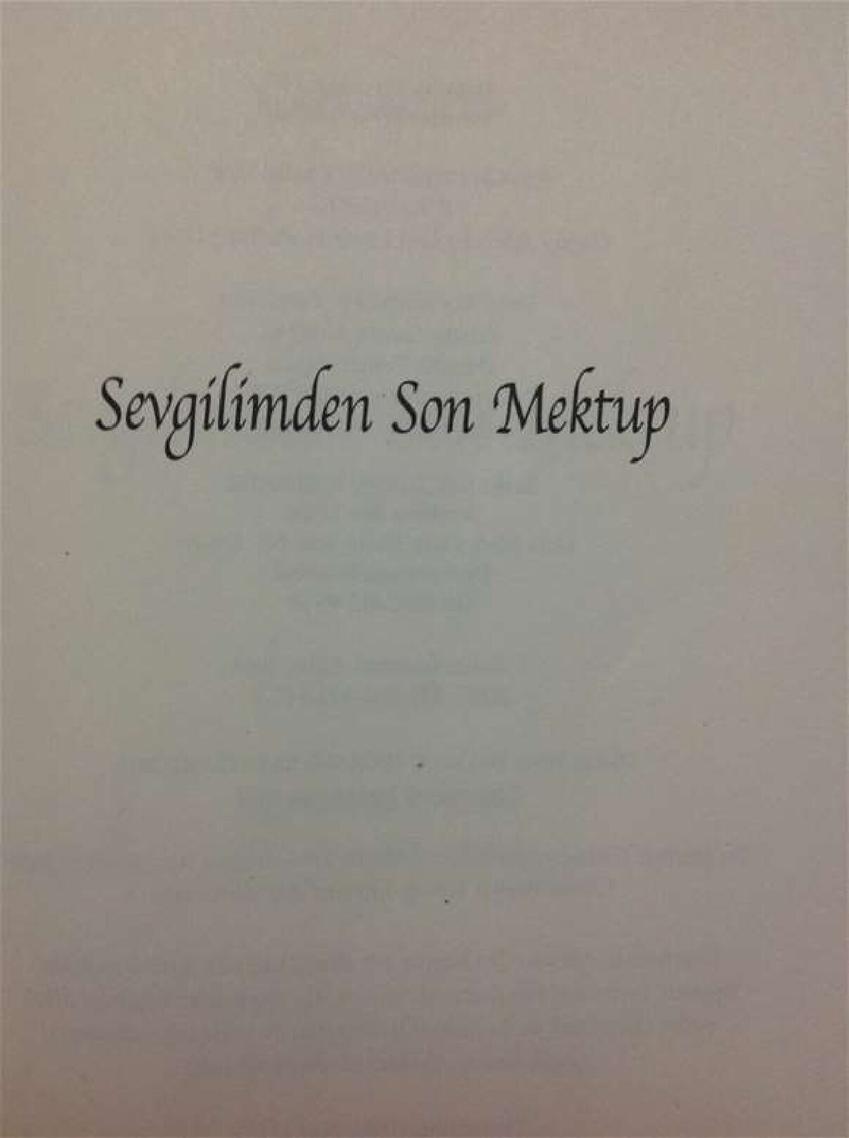 Jojo Moyes - Sevgilimden Son Mektup@akiraninkitapdunyasi