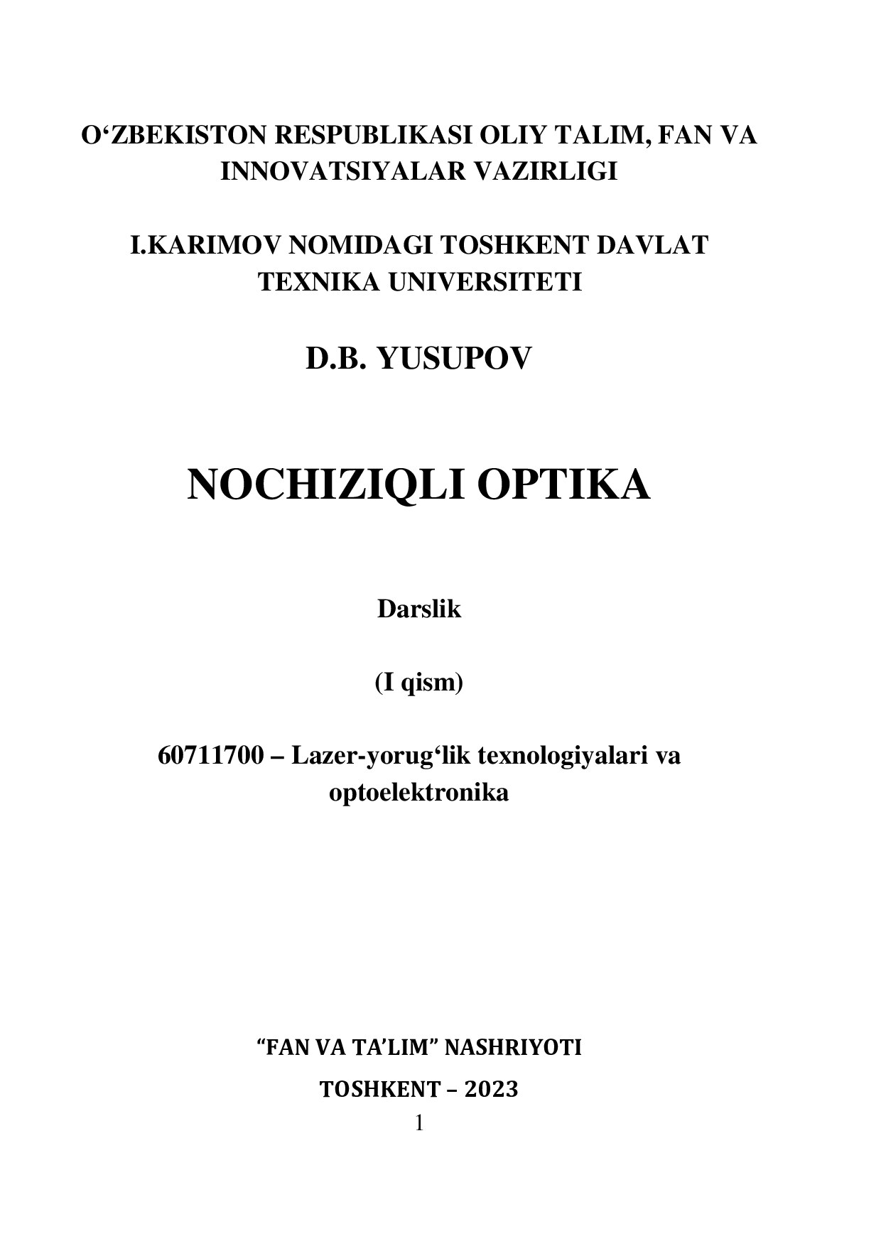 Nochiziqli optika