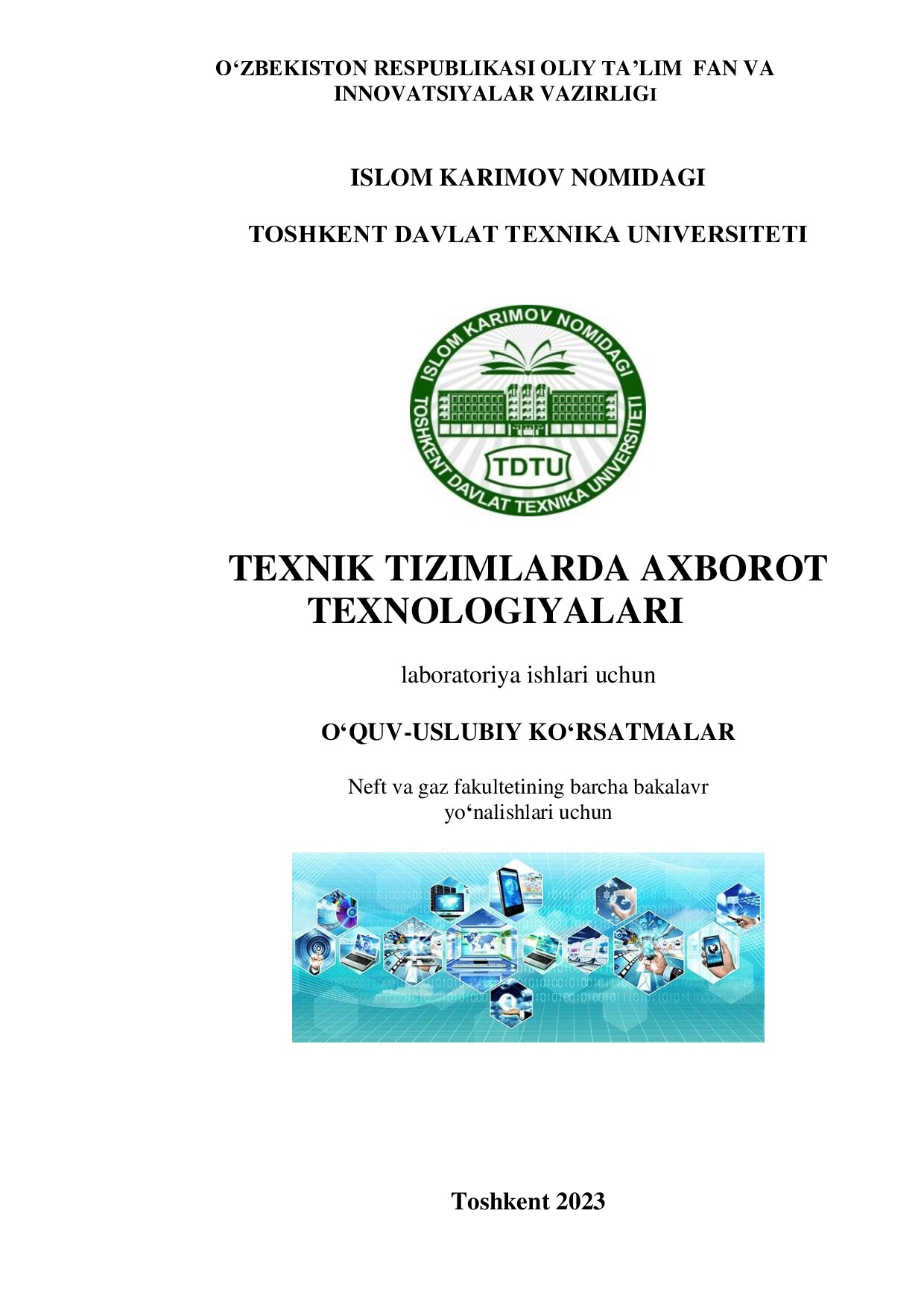 Texnik tizimlarda axborot laboratoriya