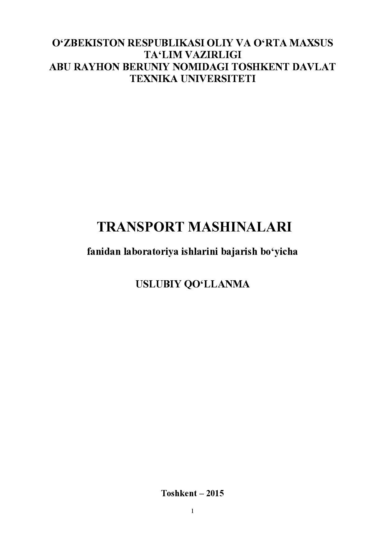 Transport mashinalari