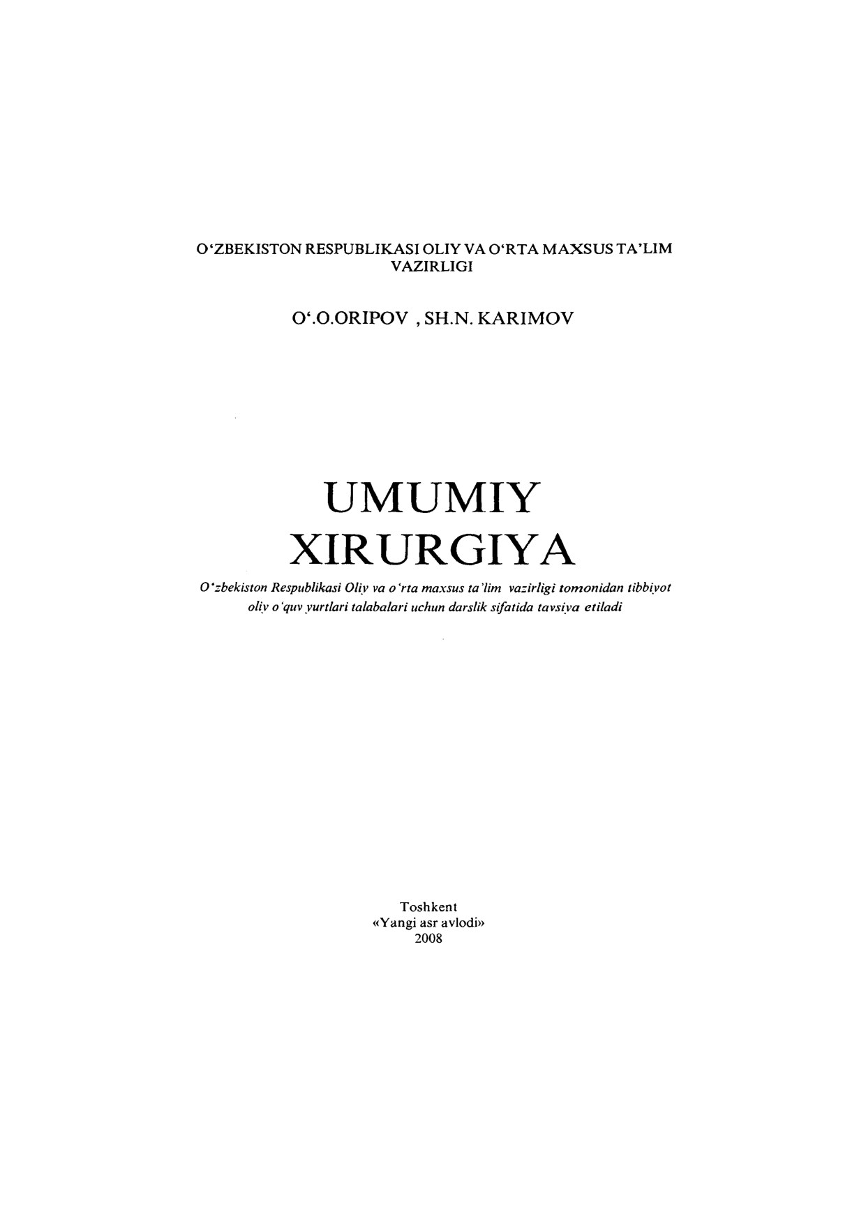 Umumiy xirurgiya