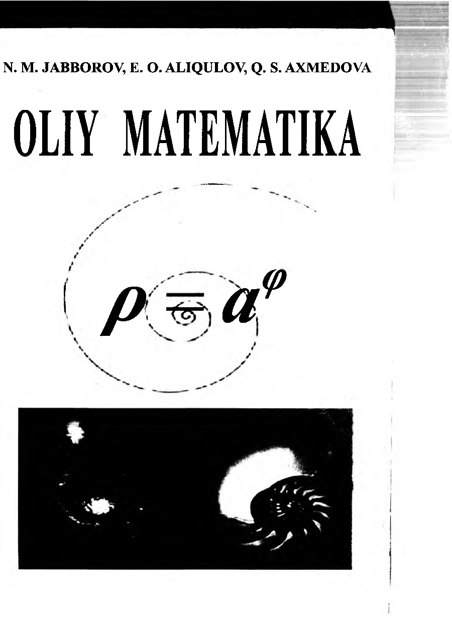 Олий математика Jabborov