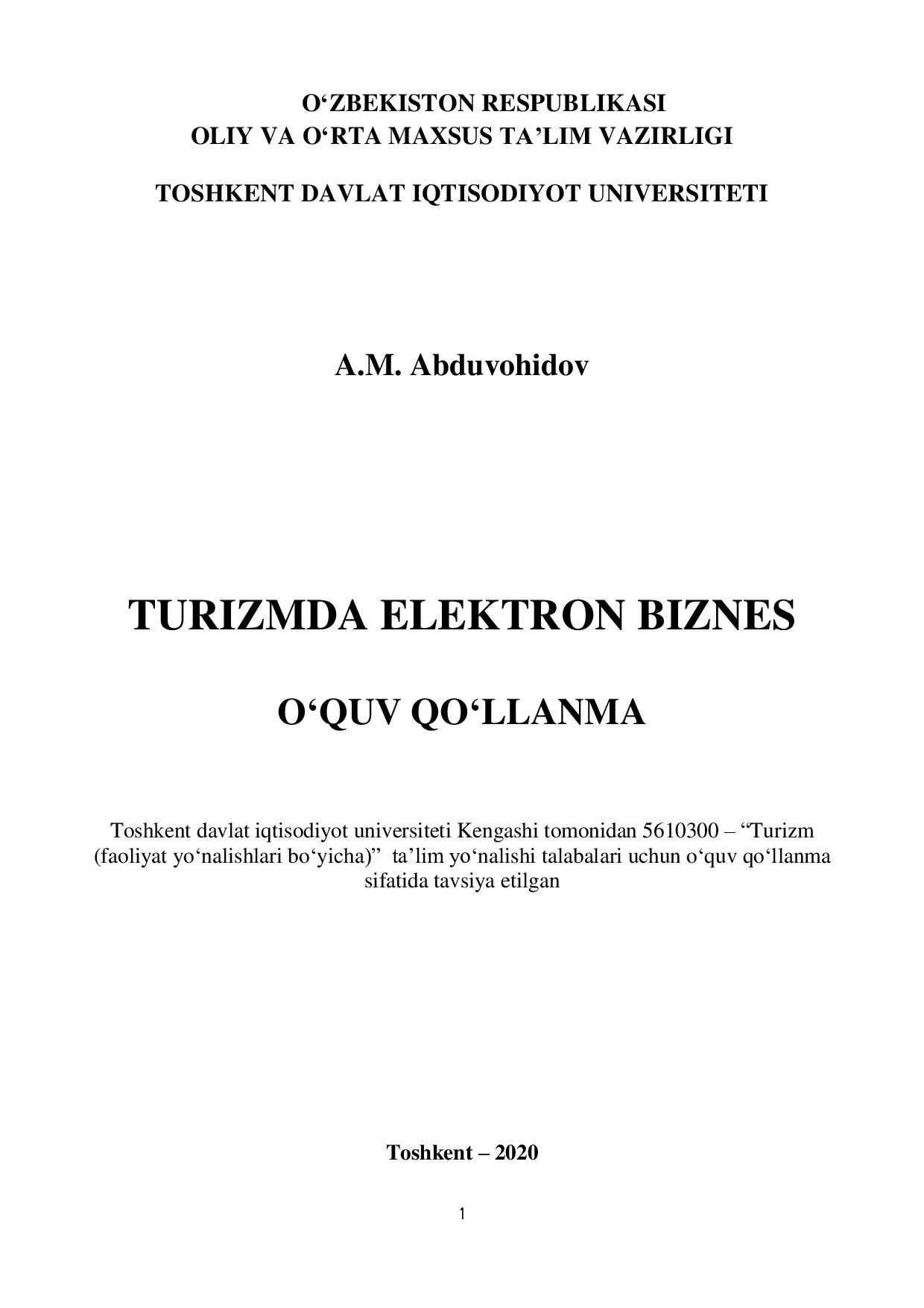 Turizmda elektron biznes