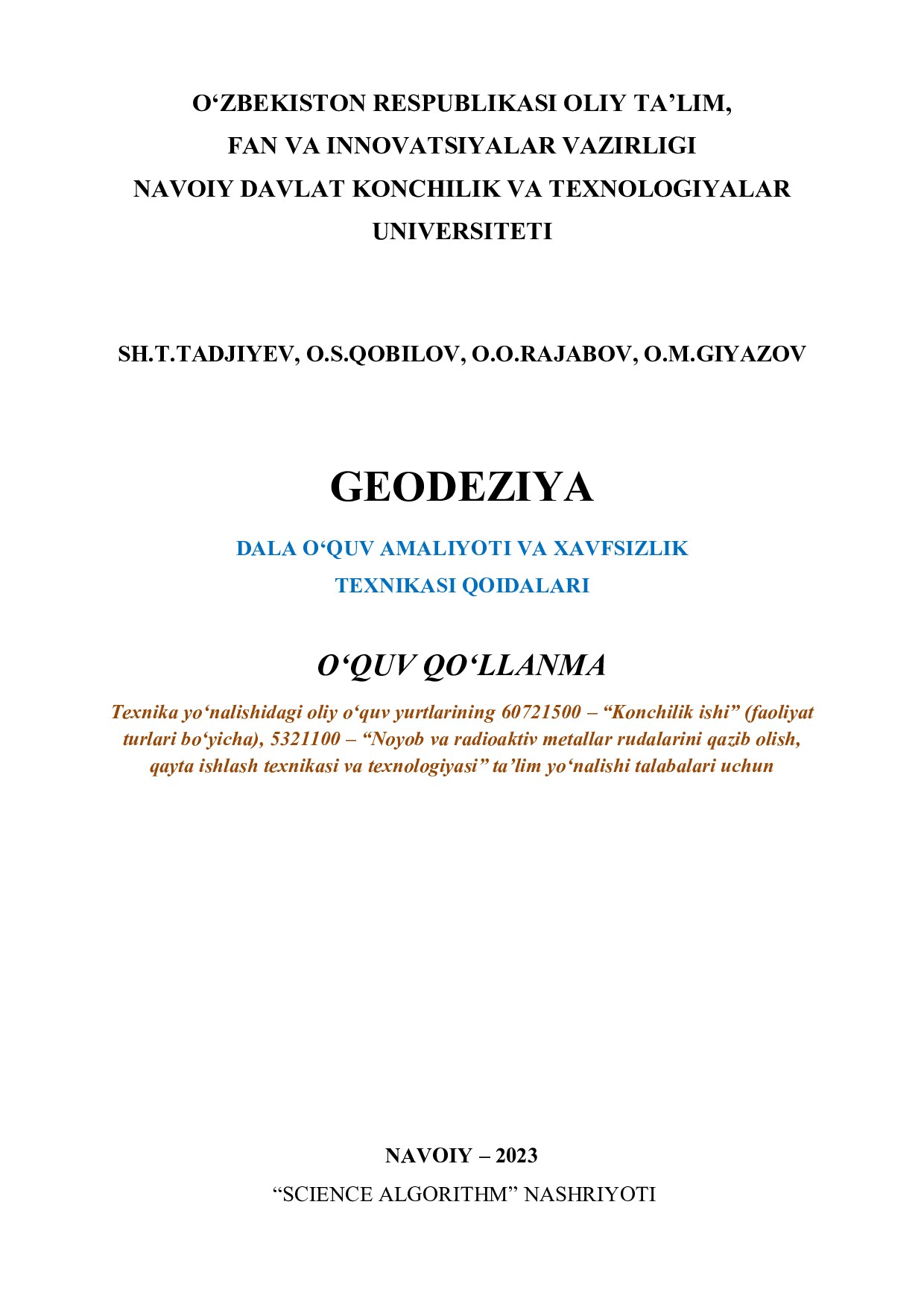 Geodeziya