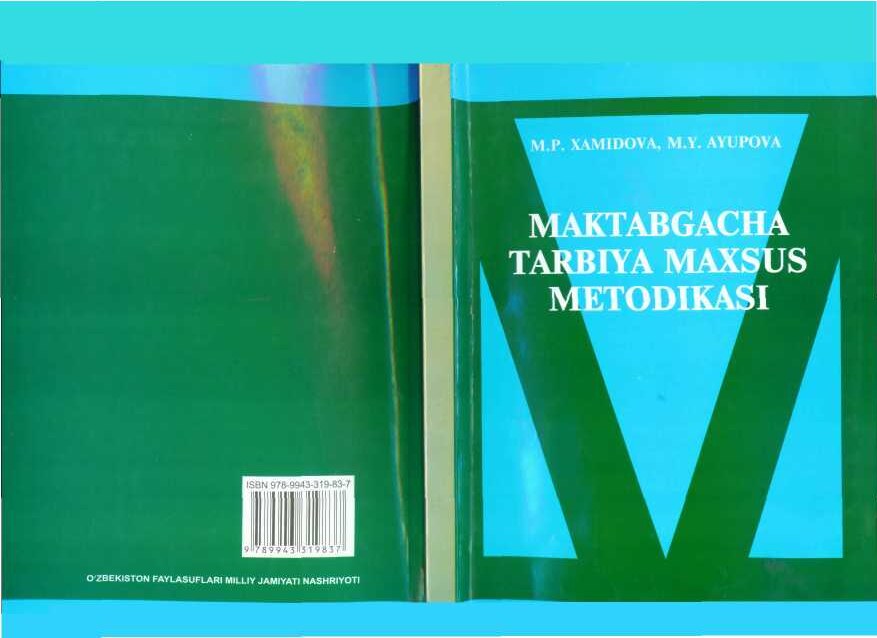 Maktabgacha tarbiya maxsus metodikasi/
