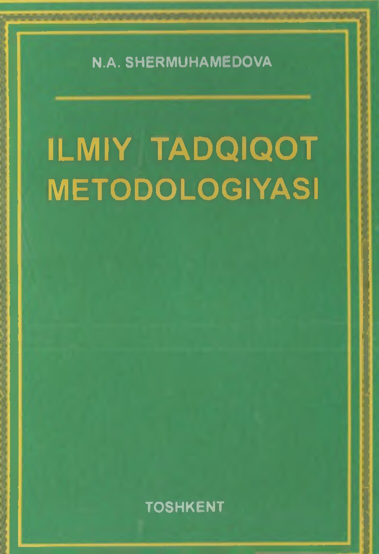 ilmiy tadqiqot metodologiyasi
