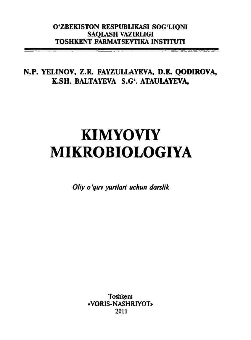 kimyoviy mikrobiologiya