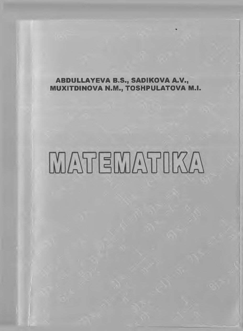 Abdullayeva B.S. Matematika.