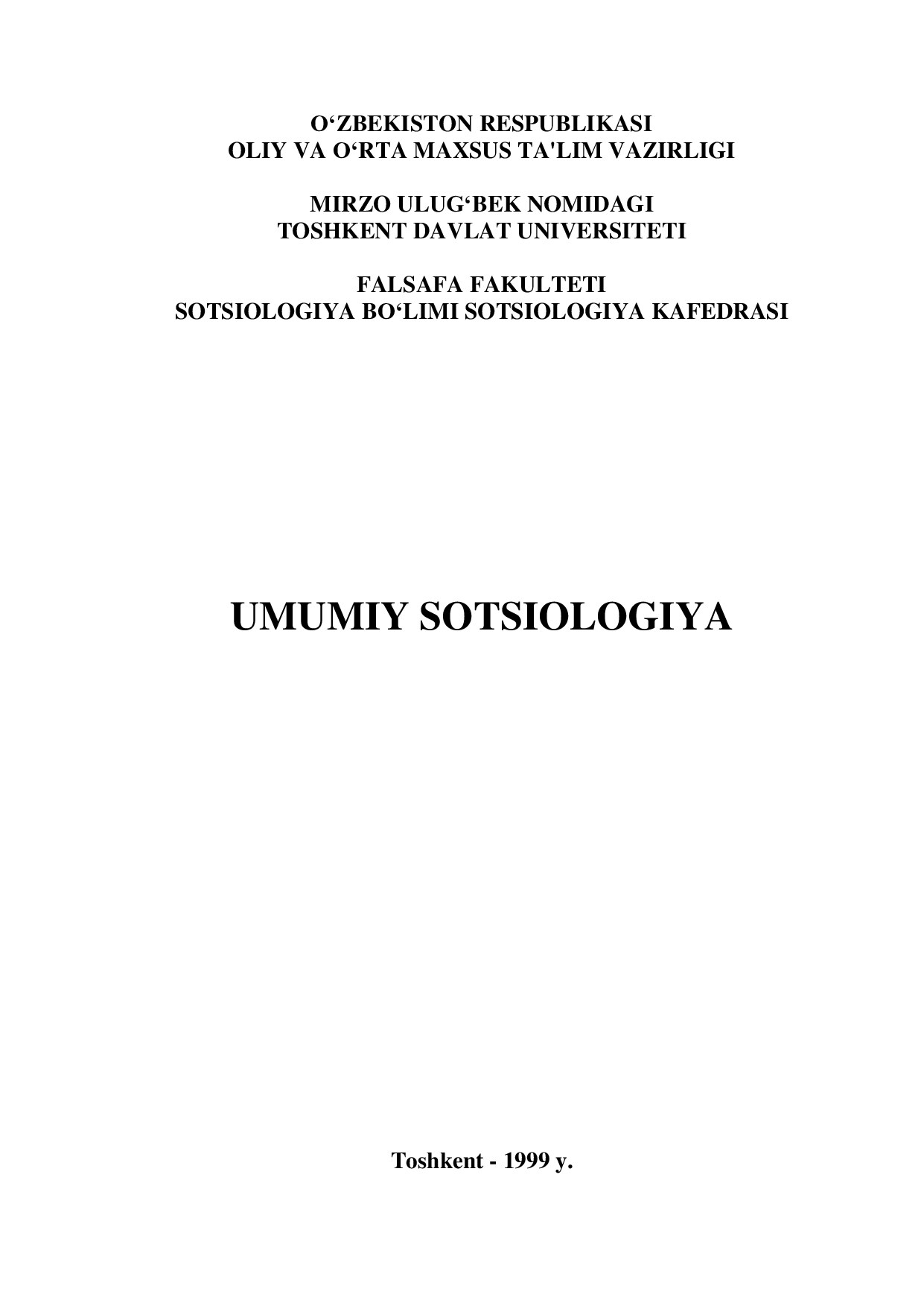 Umumiy sotsiologiya(1)