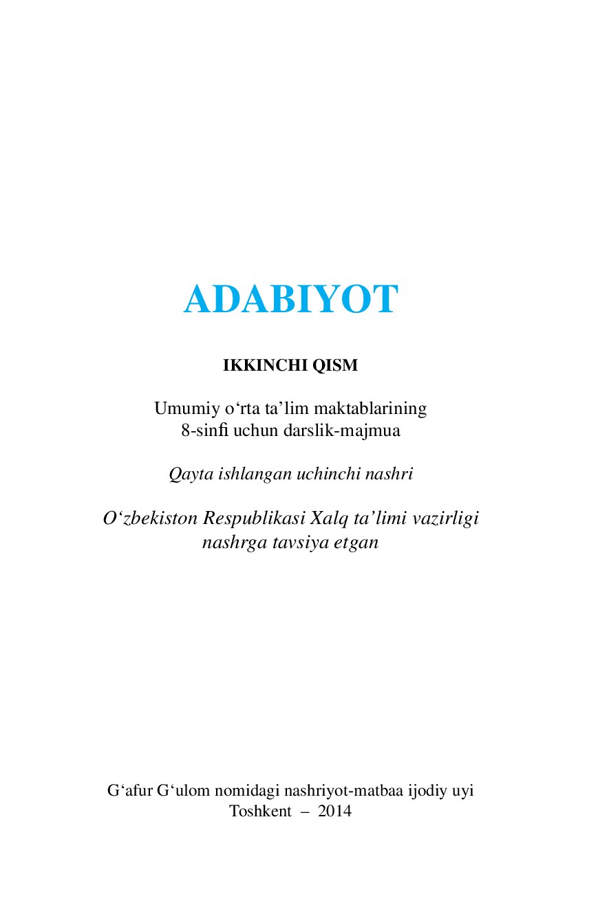 ADABIYOT 8 (2-qism) new.indd