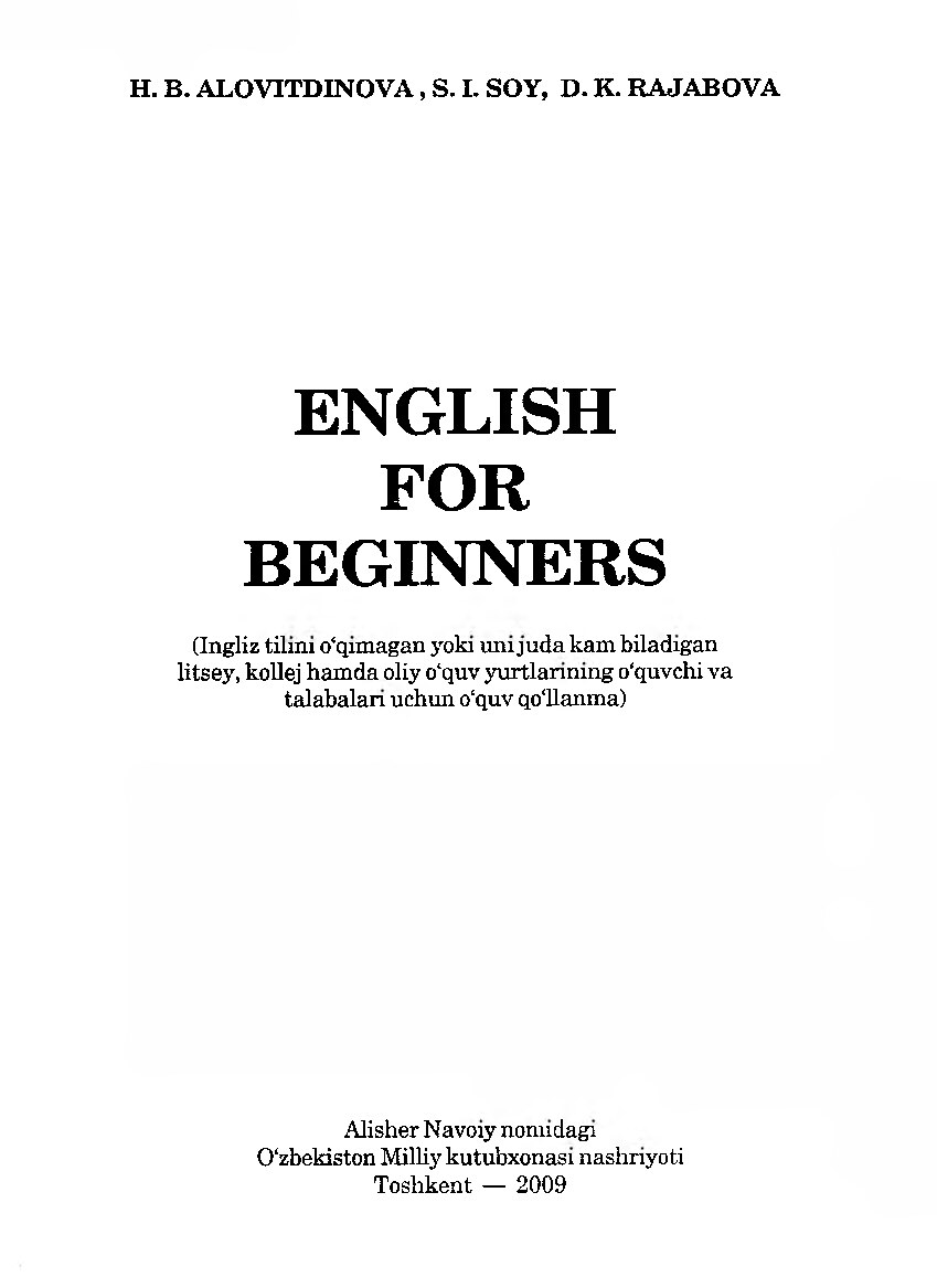 english for beginners true