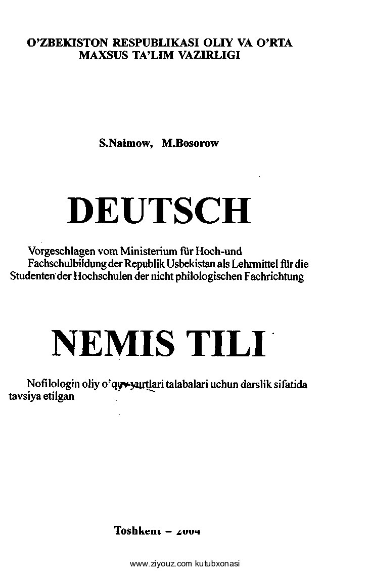 +Deutsch (S.Naimow, M.Bosorow)