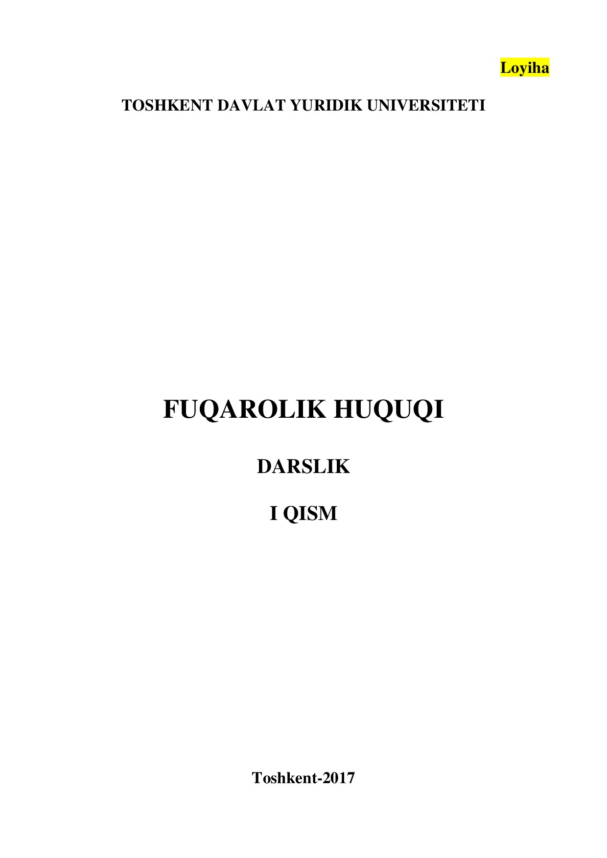 Fuqarolik huquqi