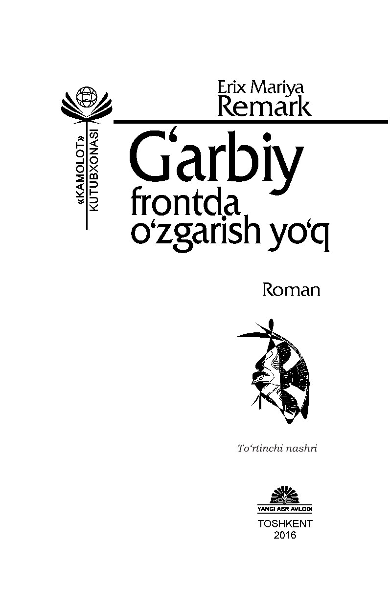 G‘arbiy frontda o‘zgarish yo‘q [@e_kutubxona]